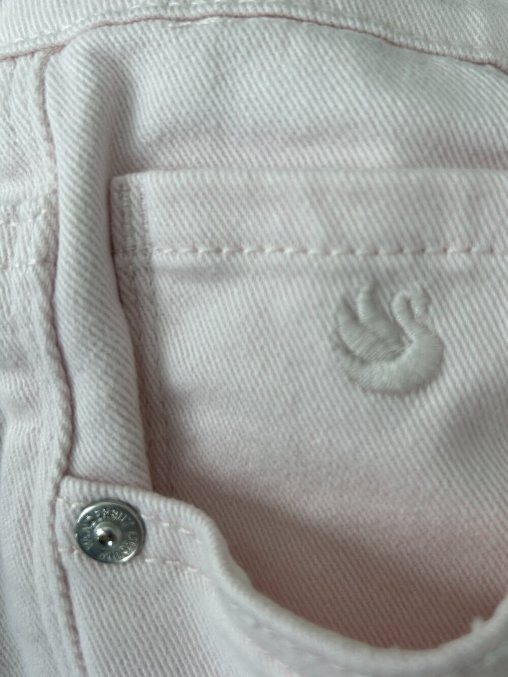 Gloria Vanderbilt light pink straight jeans size 6 average